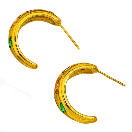 Boucles d'oreilles CHROMA, collection ALCHIMIE DES COULEURS par AIFEE Jewelry. www.aifee-jewelry.com