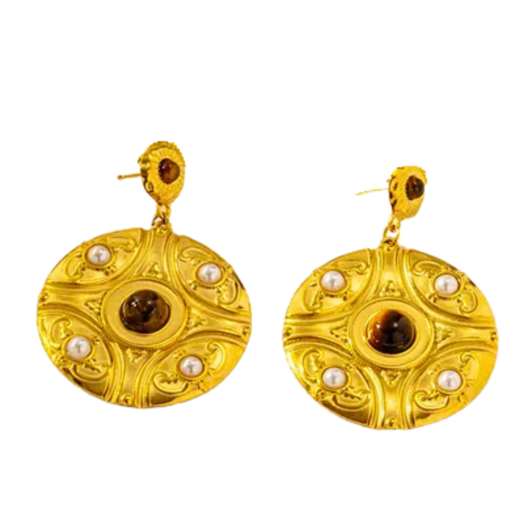 Boucles d'oreilles TRIOMPHE, collection ROMAINE par AIFEE Jewelry. www.aifee-jewelry.com
