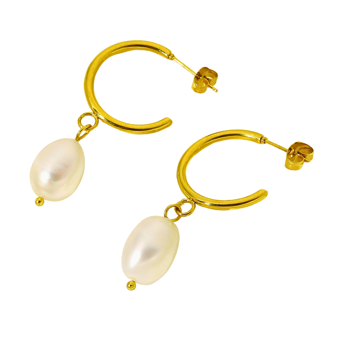 Boucles d'oreilles ANISSA, collection NUEE DE PERLES par aifee jewelry. www.aifee-jewelry.com