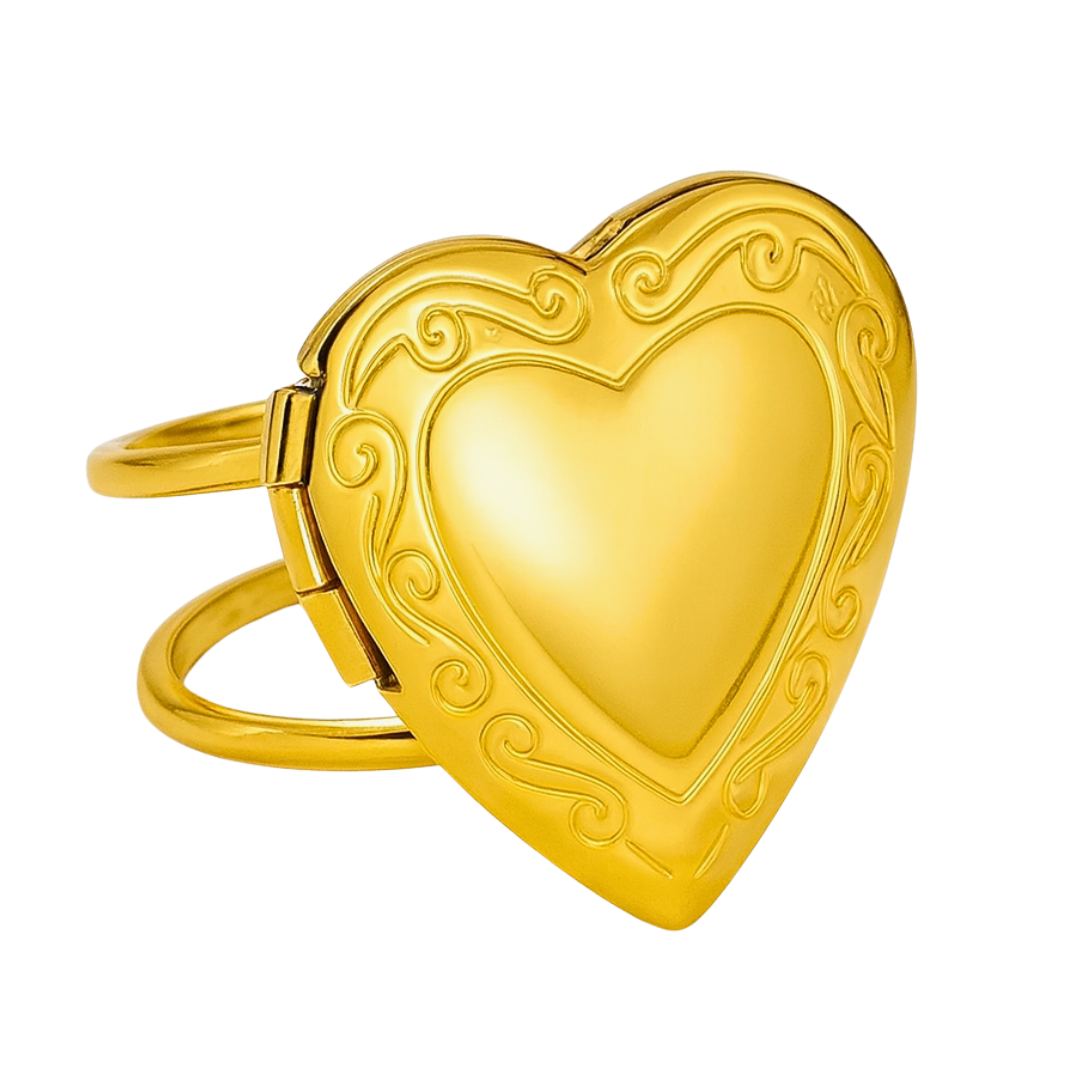 Bague CELESTINE - Acier inoxydable plaqué or