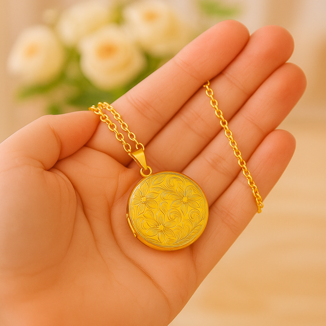 Collier MEMOIRE - Acier inoxydable plaqué or