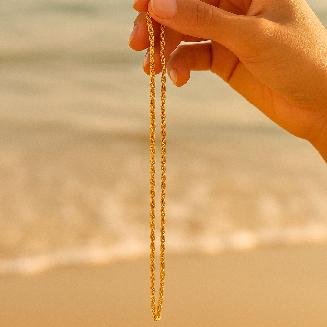 Collier PENELOPE - Acier inoxydable plaqué or