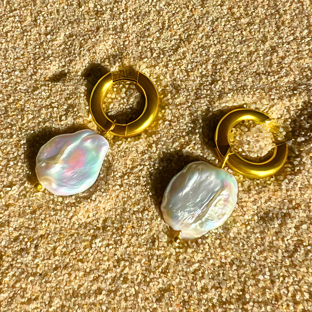 Boucles d'oreilles OCEANE, collection LES ROUCHEUSES par aifee jewelry. www.aifee-jewelry.com