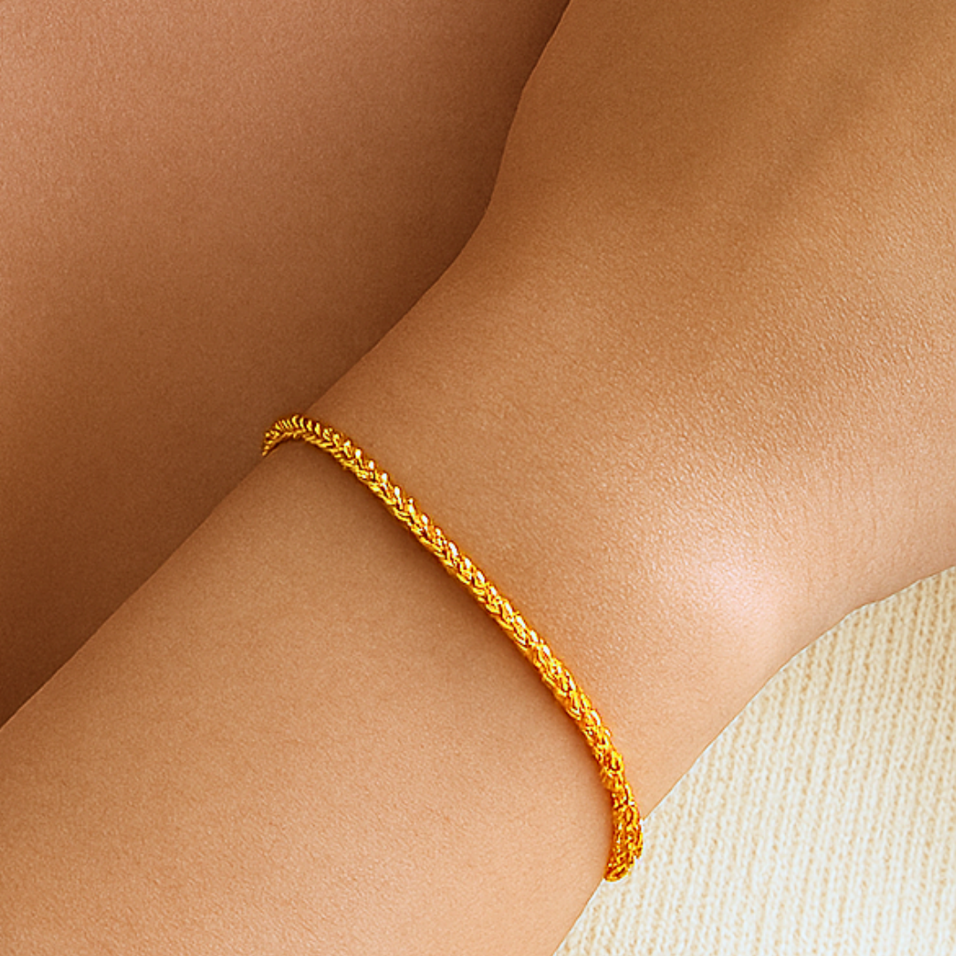 Bracelet ARIANE - Bijou minimaliste et raffiné doré à l'or