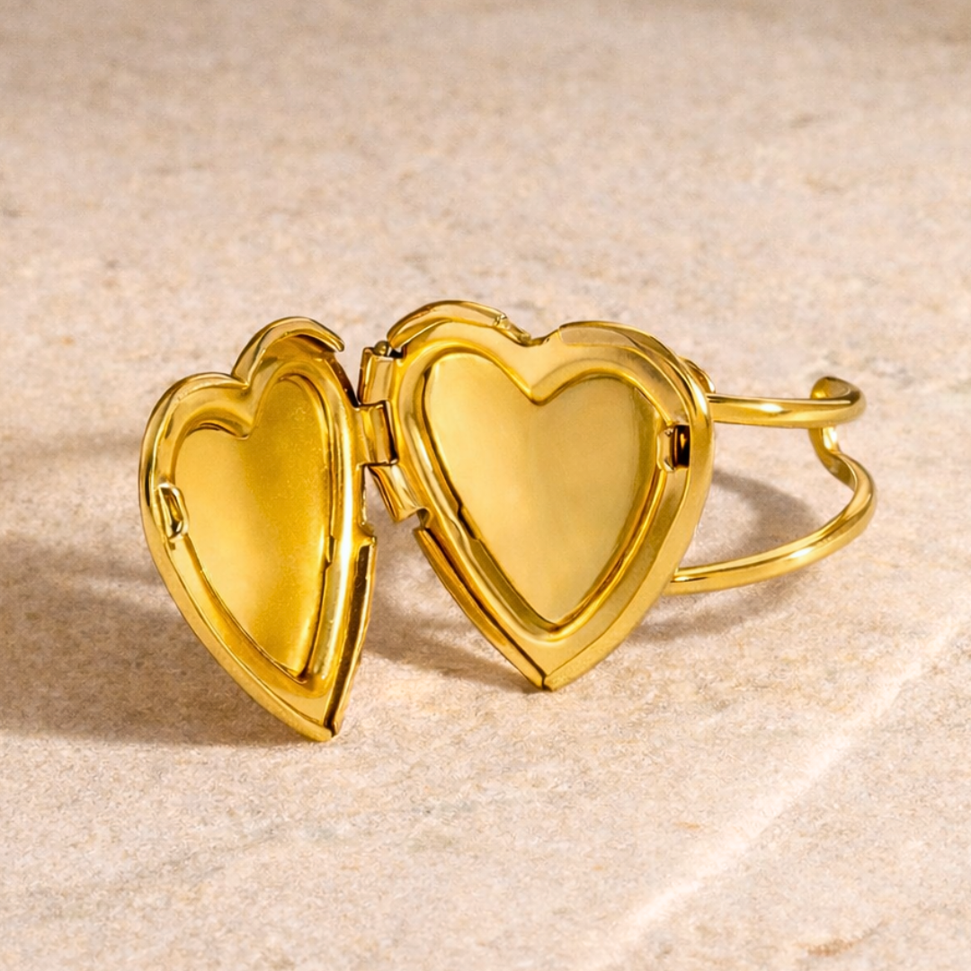 Bague CELESTINE - Bijou inoxydable plaqué or à ouverture amovible