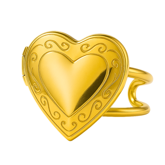 Bague CELESTINE - Acier inoxydable plaqué or