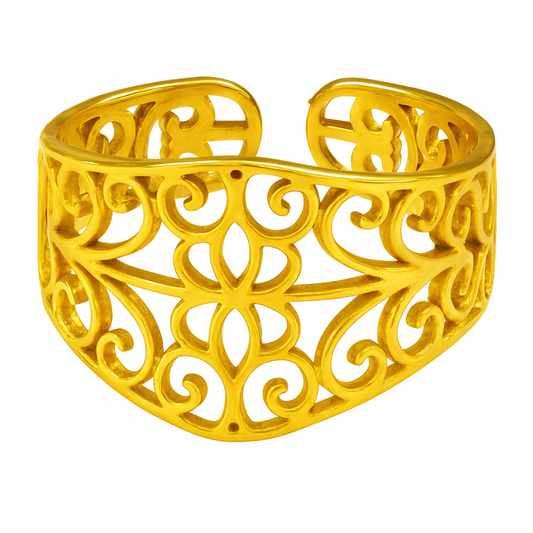 Bague EMMA - Acier inoxydable plaqué or