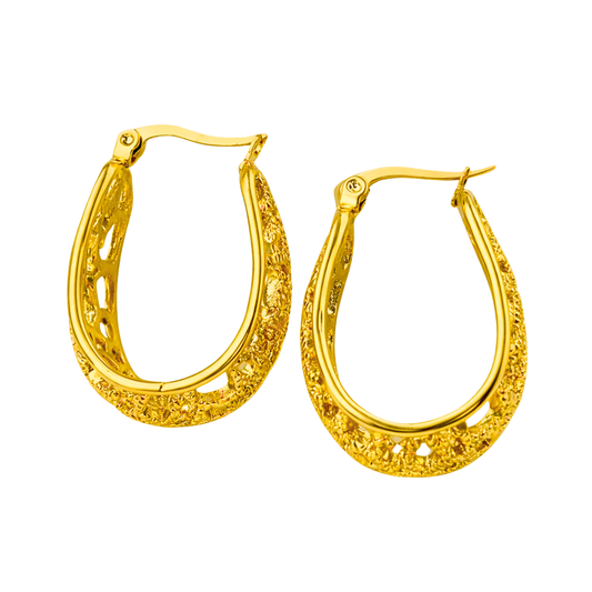Boucles d'oreilles ODYSSEE - Acier inoxydable plaqué or