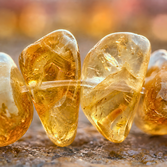 Bracelet OCEANE jaune - Citrine naturelle éclatante et solaire