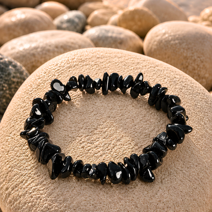 Duo de bracelets contrasté - Océane Noir et Flocon
