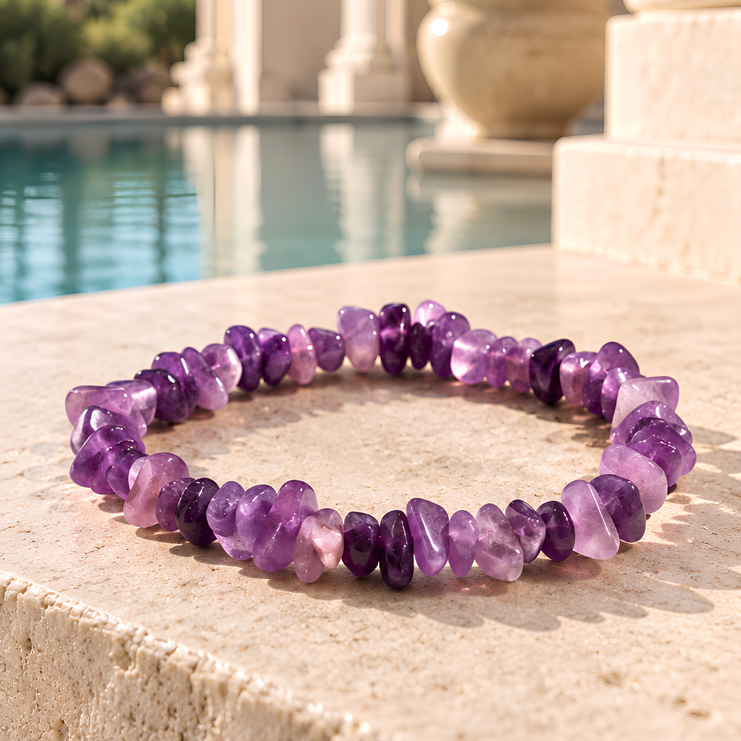 Duo de bracelets améthystes : Océane Violet et Pure Violine