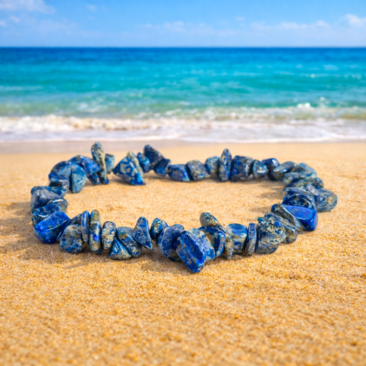 Bracelet OCEANE outremer - Pierres lapis lazuli naturelles