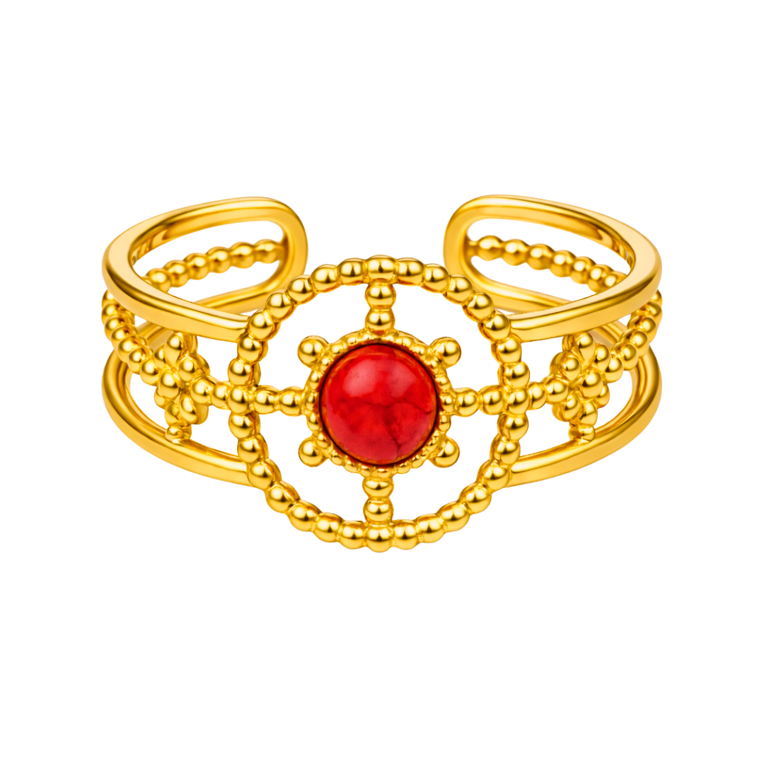 Bague CENTAURI - Finition or et pierre fine naturelle