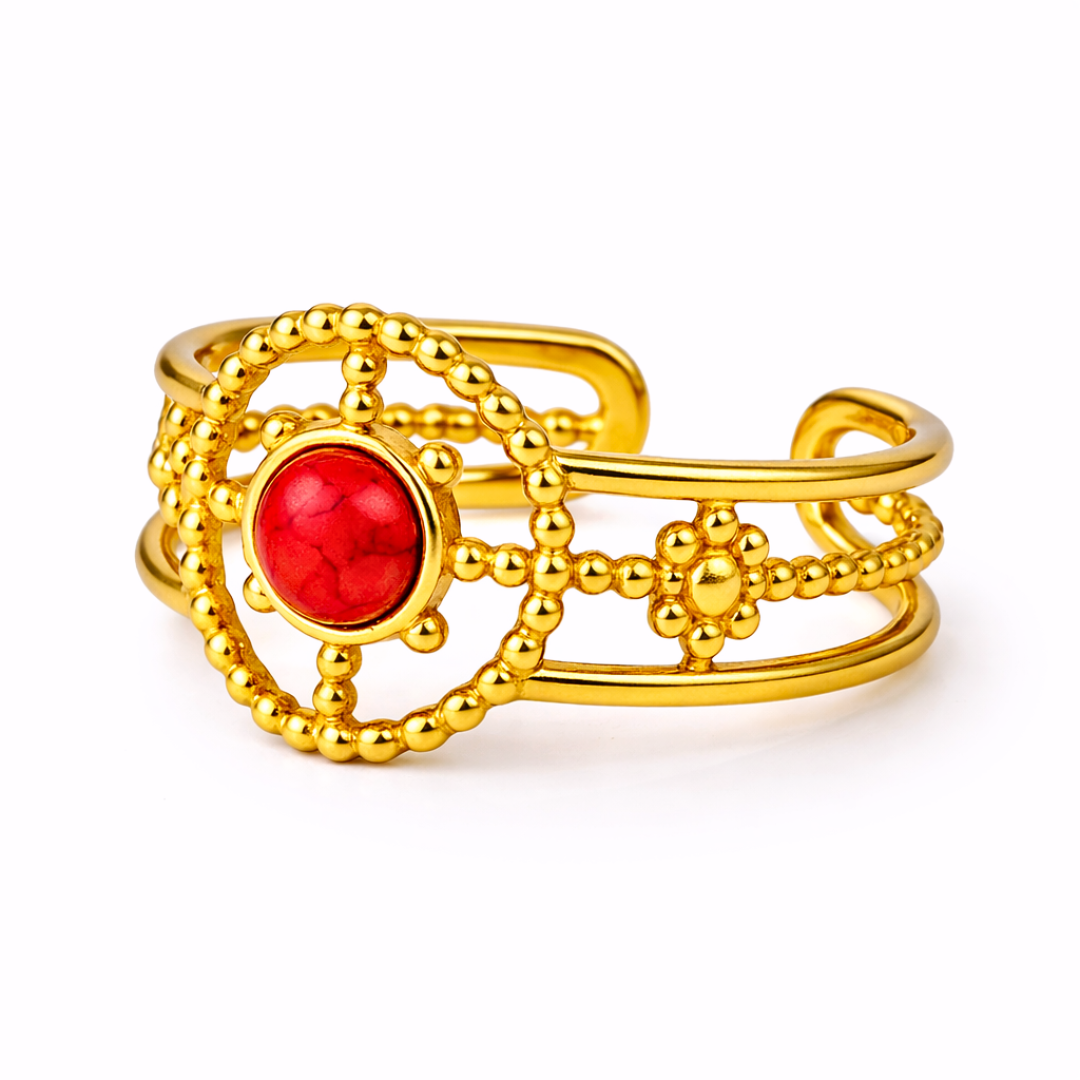 Bague CENTAURI - Finition or et pierre fine naturelle