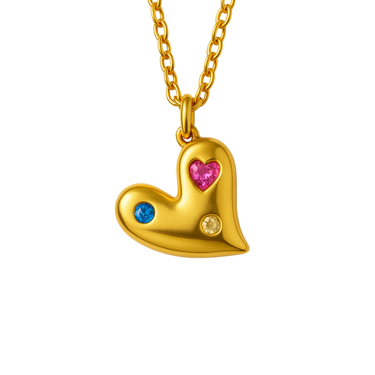 Collier TENDRESSE - Titane inoxydable plaqué or