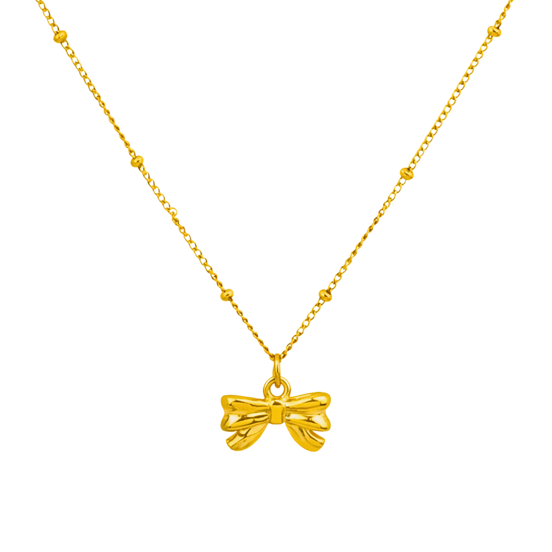 Collier FETE - Acier inoxydable plaqué or