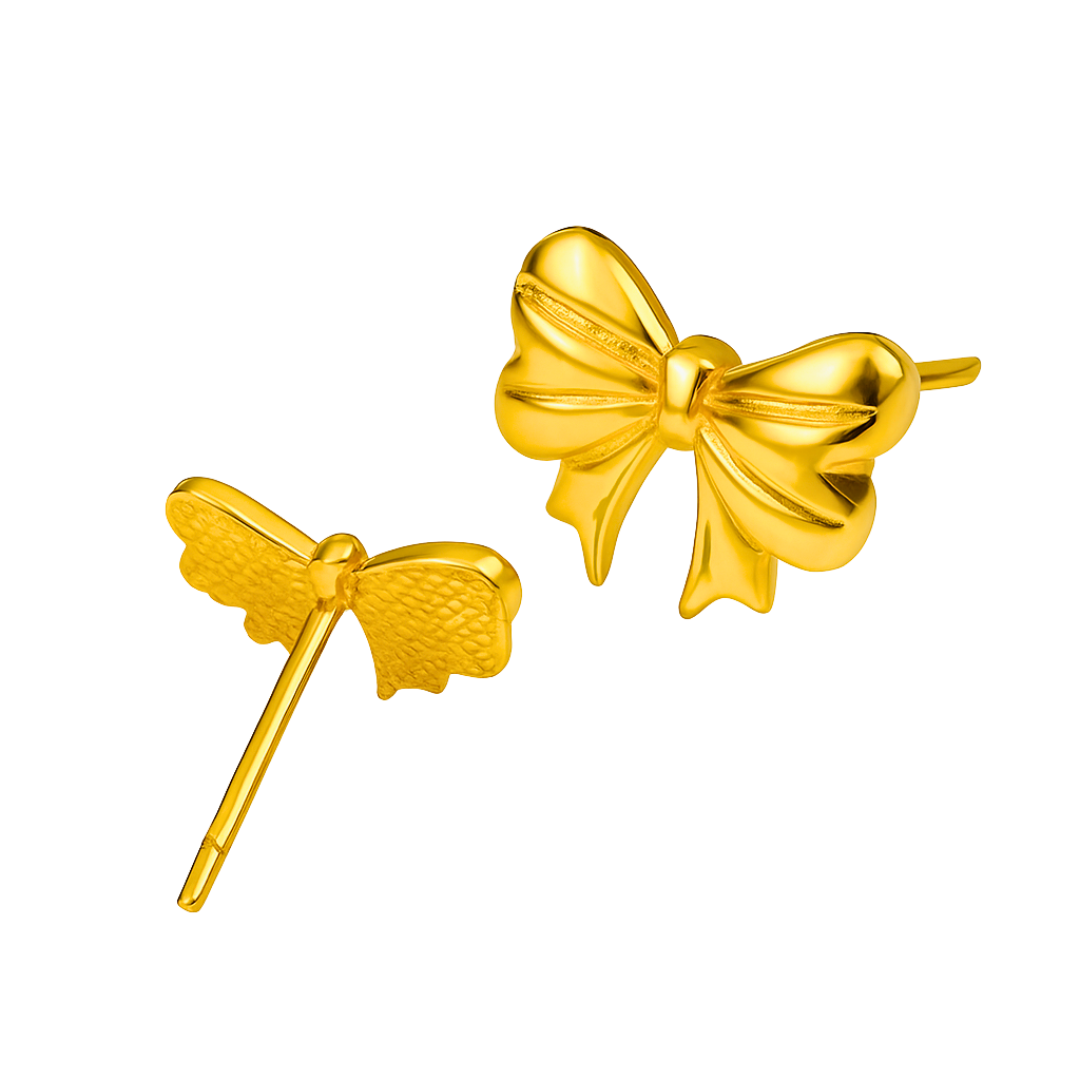 Boucles d'oreilles FETE - Acier inoxydable plaqué or