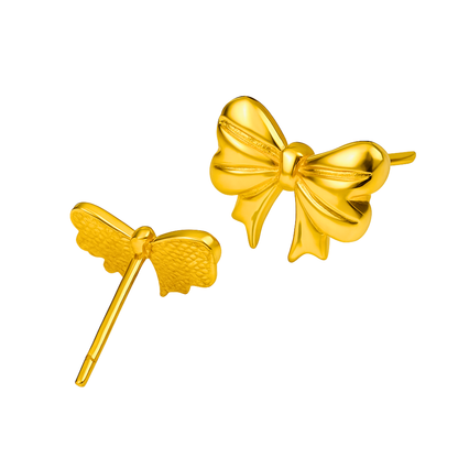 Boucles d'oreilles FETE - Acier inoxydable plaqué or