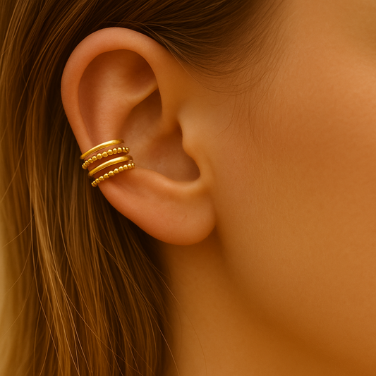 Boucle d'oreille JULIA - Acier inoxydable plaqué or