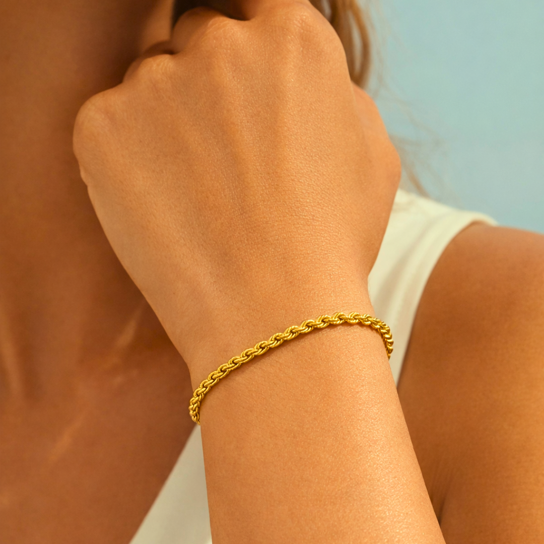 Bracelet PENELOPE - Acier inoxydable plaqué or