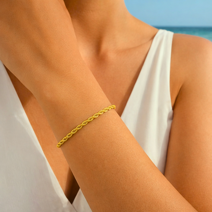 Bracelet PENELOPE - Acier inoxydable plaqué or