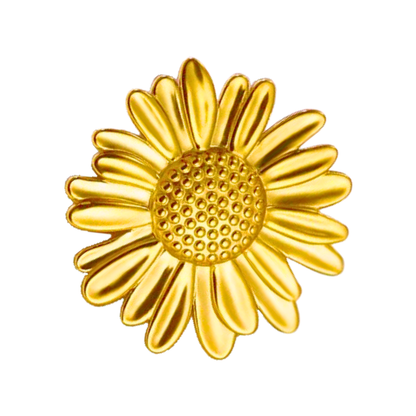 Bague TOURNESOL - Acier inoxydable plaqué or